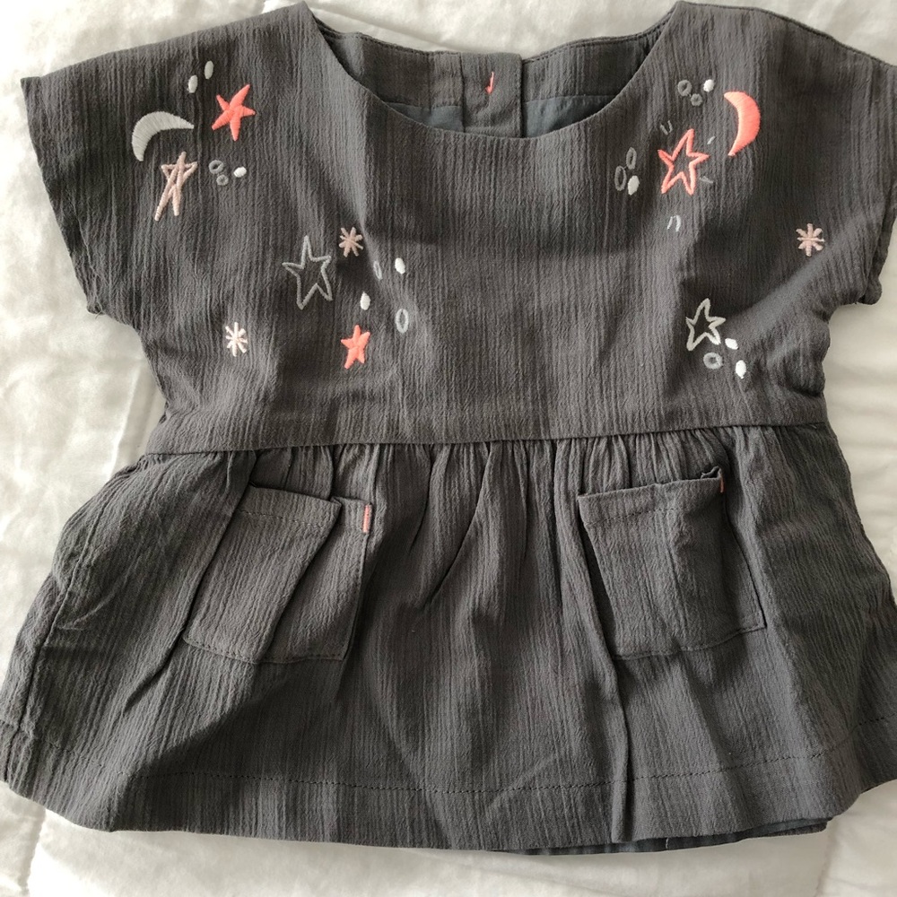 Gymboree Gray 0-3 month shirt